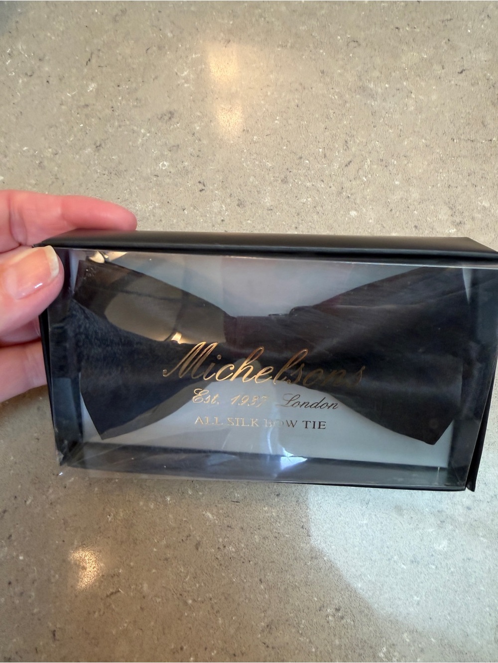 NET Black Silk Bow Tie - Formal Men's Accessory by Michelsons of London. Classic